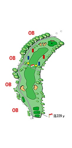 OUTコース HOLE 01 / Par 4