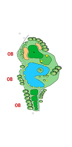 OUTコース HOLE 02 / Par 4