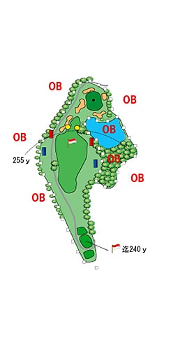 INコース HOLE 09 / Par 4