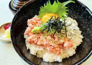 ねぎとろしらす丼